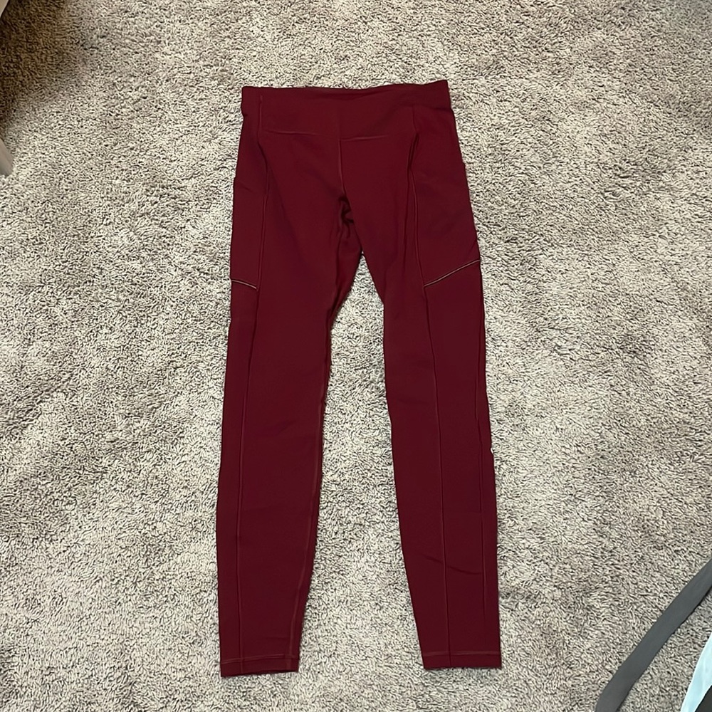 Red lululemon tights